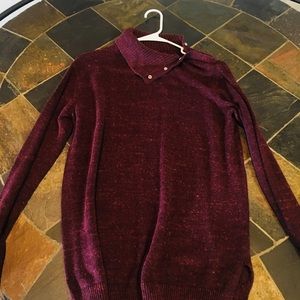 Maroon Turtle neck